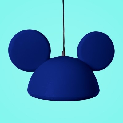 Pendente USARE Orelhas Mickey Azul 1L E27 240x410x270mm 