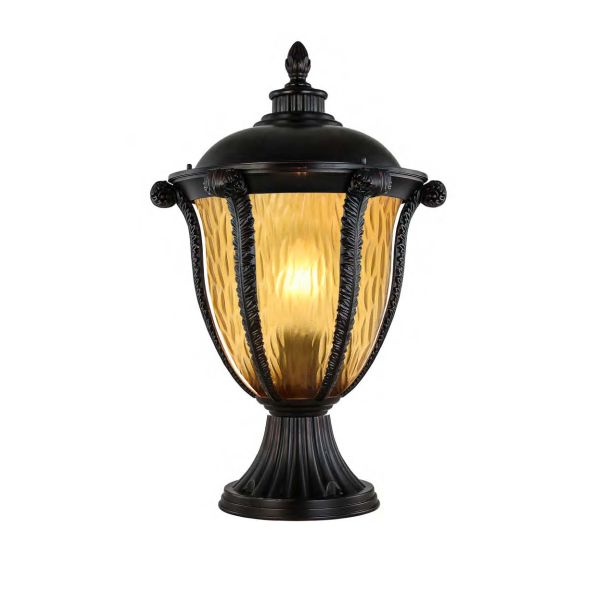 Poste Lighting Store Alumínio Fundido e Policarbonato Âmbar 1L E27 500x780mm LO-1465