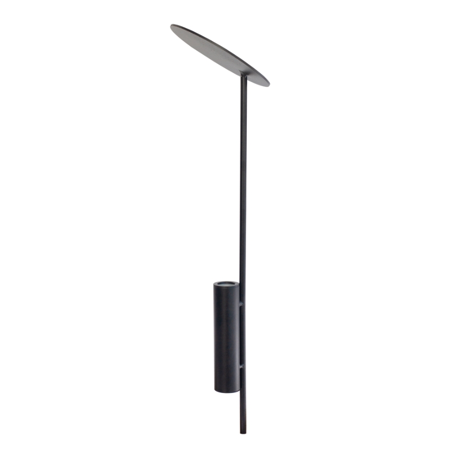 Poste Balizador Germany Herten Preto Alumínio 1L Mini Dicróica Ø165x650mm 34200400