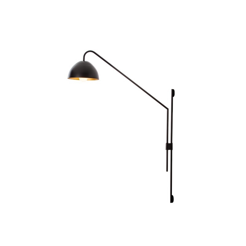 Coluna de Parede Foco Metallo Andria Articulada Ligação Direta Cúpula Metal Ø215x1122x695mm CO 310/L