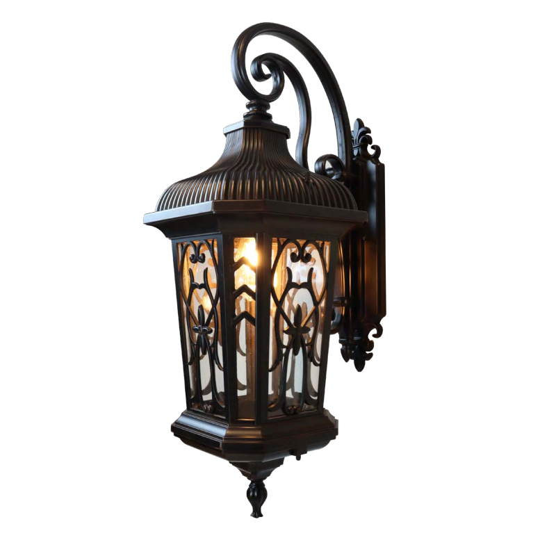 Arandela Lighting Store Colonial Alumínio Fundido e Vidro Fosco 1L E27 300x405x830mm LO-1457