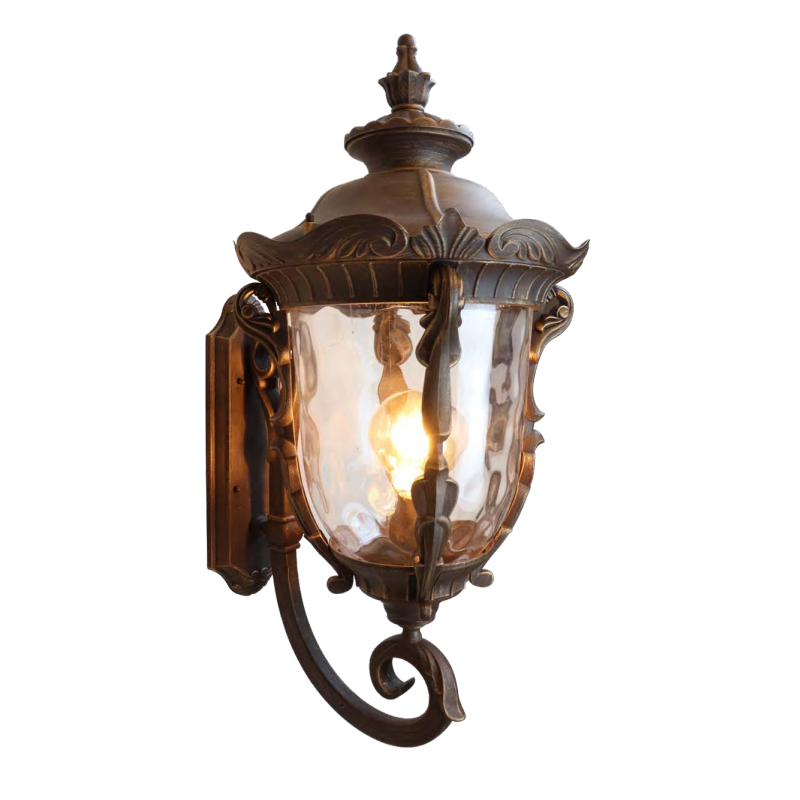 Arandela Lighting Store Colonial Alumínio e Policarbonato Artico 1L E27 450x365x780mm LO-1459
