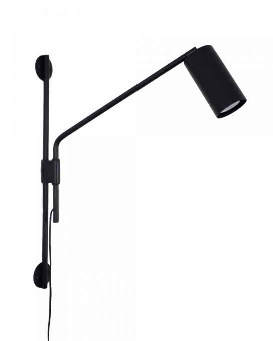Arandela Foco Metallo Cilindro Articulada Ligação Direta 1L GU10 56x475x500mm AR 127/LD