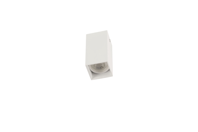 Plafon TKS Pipe Quadrado 1L MR11 Mini Dicróica 38x38x75mm 1061