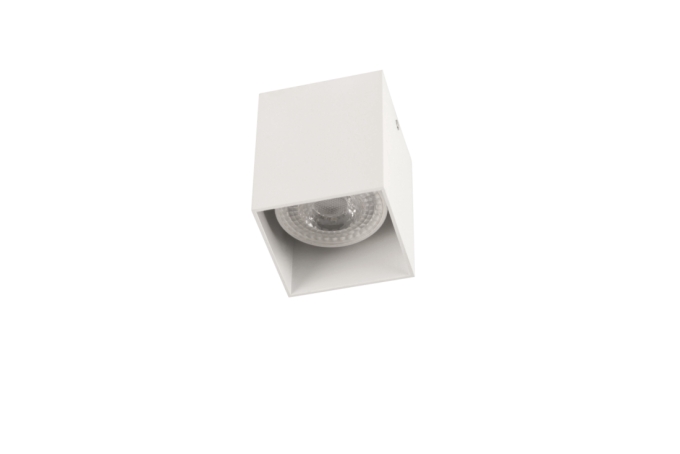 Plafon TKS Pipe Quadrado 1L MR16 Dicroica 64x64x70mm 1060