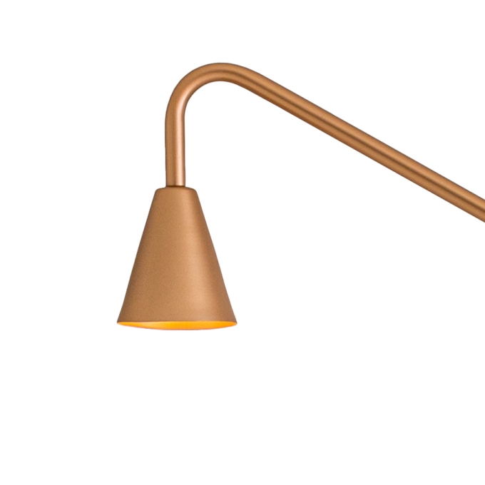 Coluna Foco Metallo Bari Articulada com Plug Externo 1L GU10 550x1350mm CO 316
