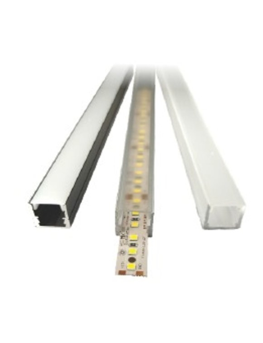 Perfil Sobrepor Sob Medida MK Iluminação 17x15mm (Somente Perfil) ALP04