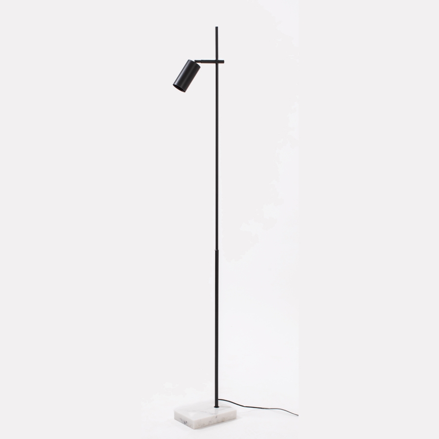 Coluna Foco Metallo Articulada com Base de Mármore Vasto 1L GU10 1695mm CO 318