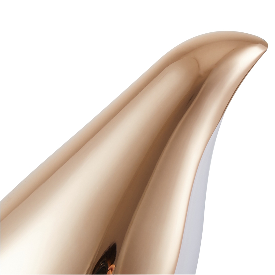 Abajur Nordecor Vogel 10 watts 3000K Preto e Dourado 460mm 2433