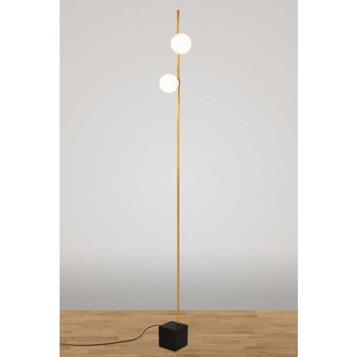 Coluna de Chão TKS Kauany Globo Ø100mm 2L G9 125x160x1800mm 3004