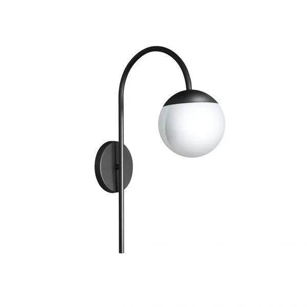 Arandela Itamonte UP P Alumínio e Vidro 1L G9 470x310mm Esfera Ø150mm 273