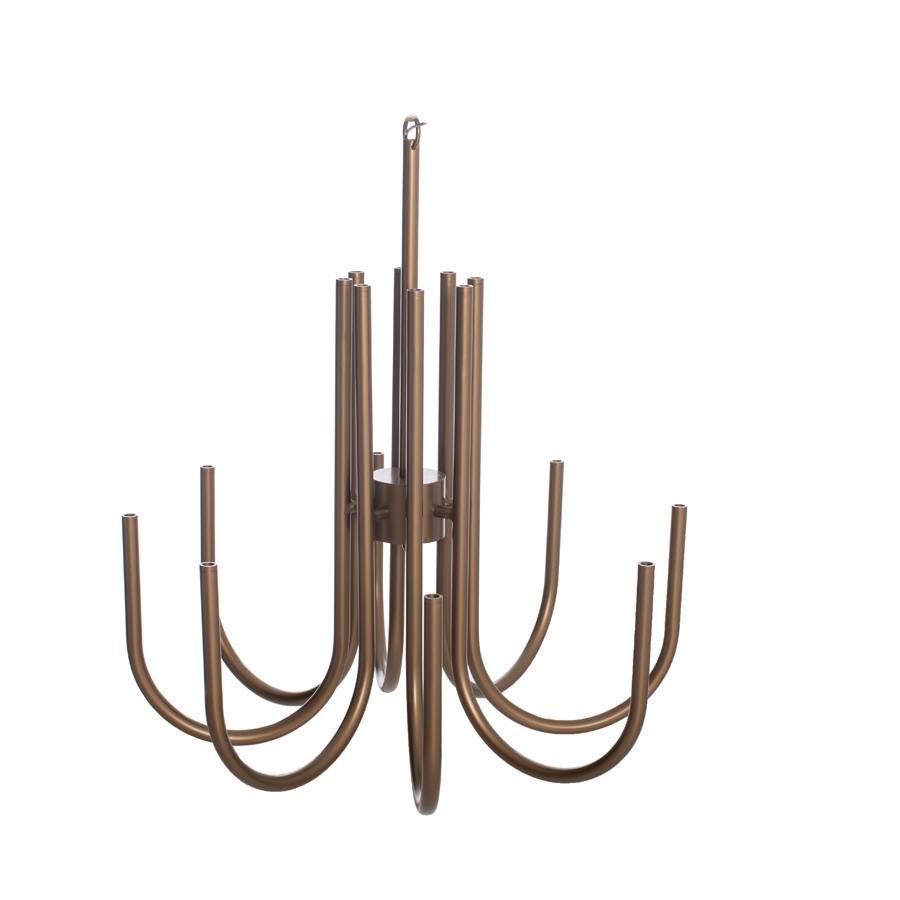 Lustre Foco Metallo Bra 16L G9 Ø775x820mm LU 429