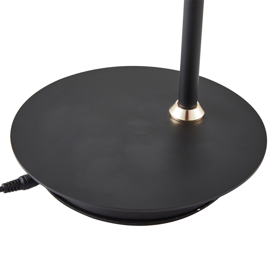 Abajur Nordecor Vogel 10 watts 3000K Preto e Dourado 460mm 2433