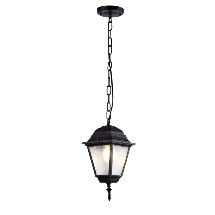 Pendente Biancoluce Nancy Alumínio Preto e Vidro 1L E27 Ø150x300mm AC203T-PT