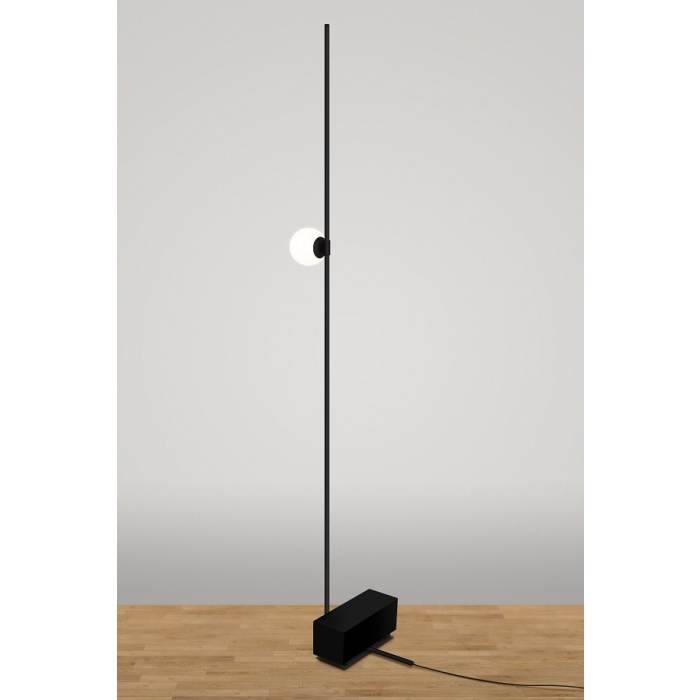 Coluna de Chão TKS Lani Globo Ø100mm 1L G9 265x410x1760mm 3022