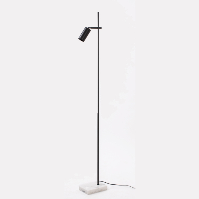 Coluna Foco Metallo Articulada com Base de Mármore Vasto 1L GU10 1695mm CO 318