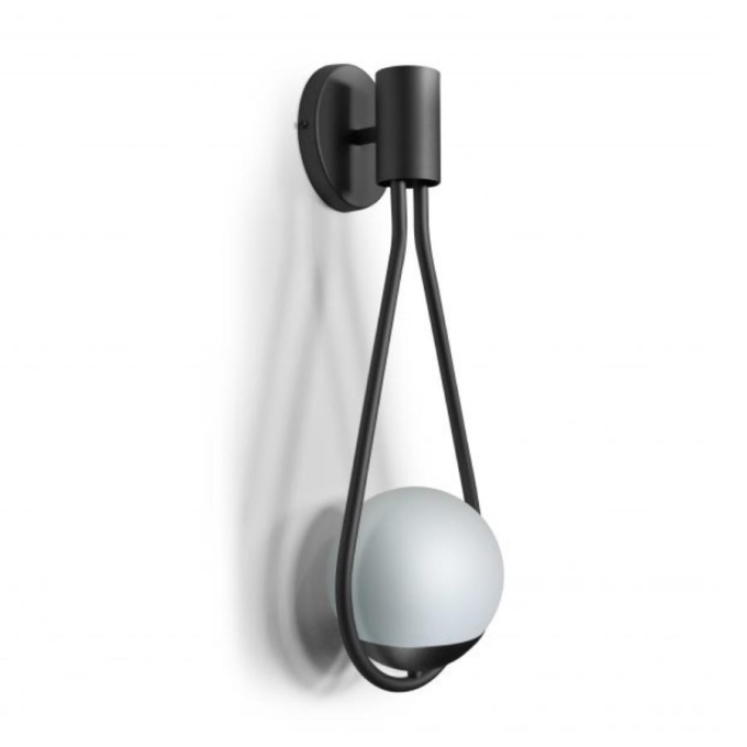 Arandela Itamonte Zala Alumínio e Vidro 1L G9 560x210mm Esfera Ø150mm 269