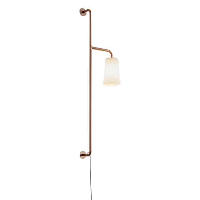 Coluna de Parede Foco Metallo Coni Metal e Tecido com Plug Externo 1L E27 1090mm CO 320
