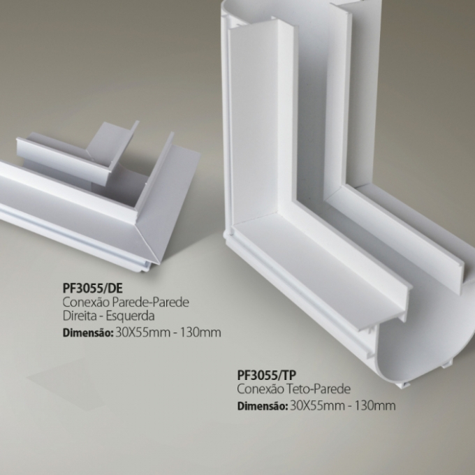Perfil Embutir Itamonte No Frame Conexão Direita/Esquerda 30x50x130mm PF-3055/DE