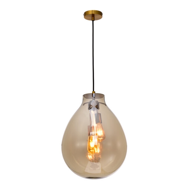 Pendente Skylight Tommy Bronze e Conhaque 2L E27 Ø400x520mm SKY-3039M