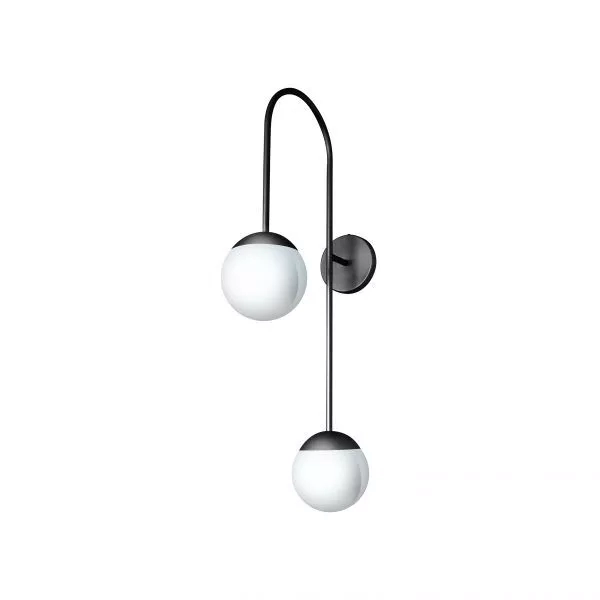 Arandela Itamonte UP G Alumínio e Vidro 2L G9 800x380mm Esfera Ø150mm 274