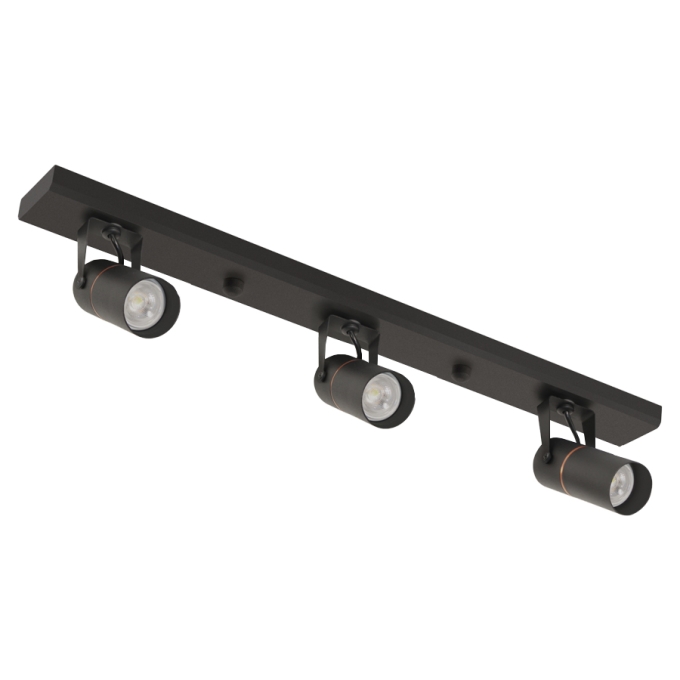 Spot TKS Trilho Pipe Fit S 3L Mini Dicroica MR11 500x90x85mm 1279
