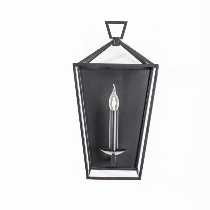 Arandela Foco Metallo Inglesa 1L E14 Metal 280x231x538mm AR 140