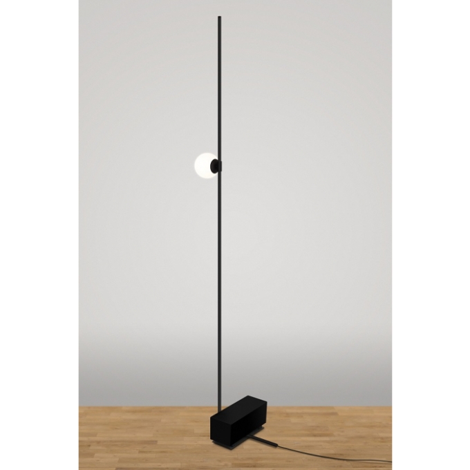Coluna de Chão TKS Lani Globo Ø100mm 1L G9 265x410x1760mm 3022