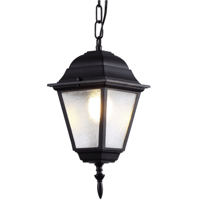 Pendente Biancoluce Nancy Alumínio Preto e Vidro 1L E27 Ø150x300mm AC203T-PT