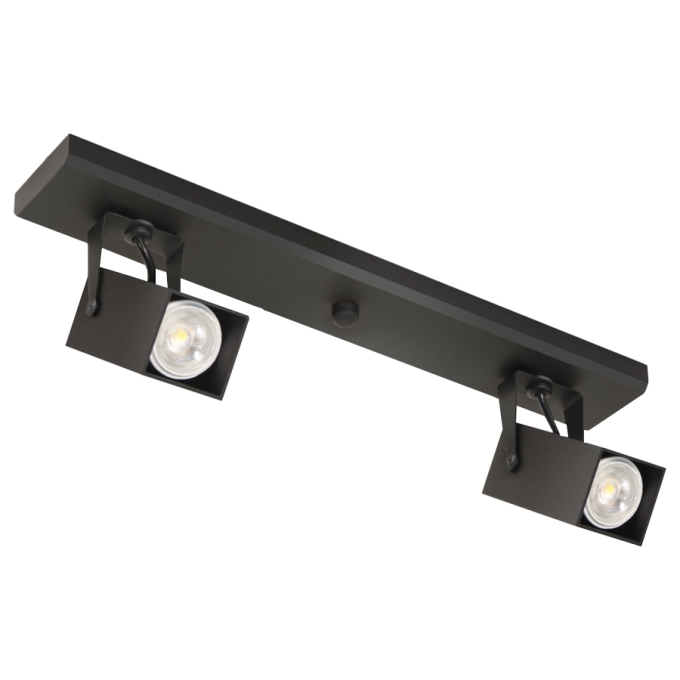 Spot TKS Trilho Pipe Fit S Quadrado 2L Mini Dicroica MR11 330x100x85mm 1284