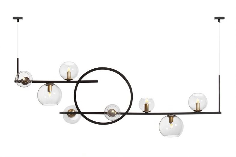 Pendente Old Artisan 8L G9 1200mm Globos de Ø100mm / 120mm / 150mm PD-5623