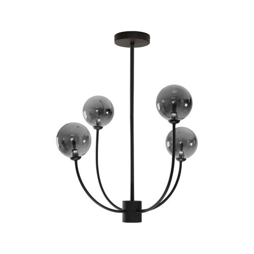 Pendente Starlux Grape Preto Fosco e Smoky 4L G9 Ø550x1250mm ZR113-SKY