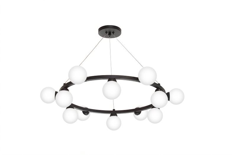 Pendente Old Artisan 12L G9 Ø720x200mm Globos de Ø80mm PD-5620