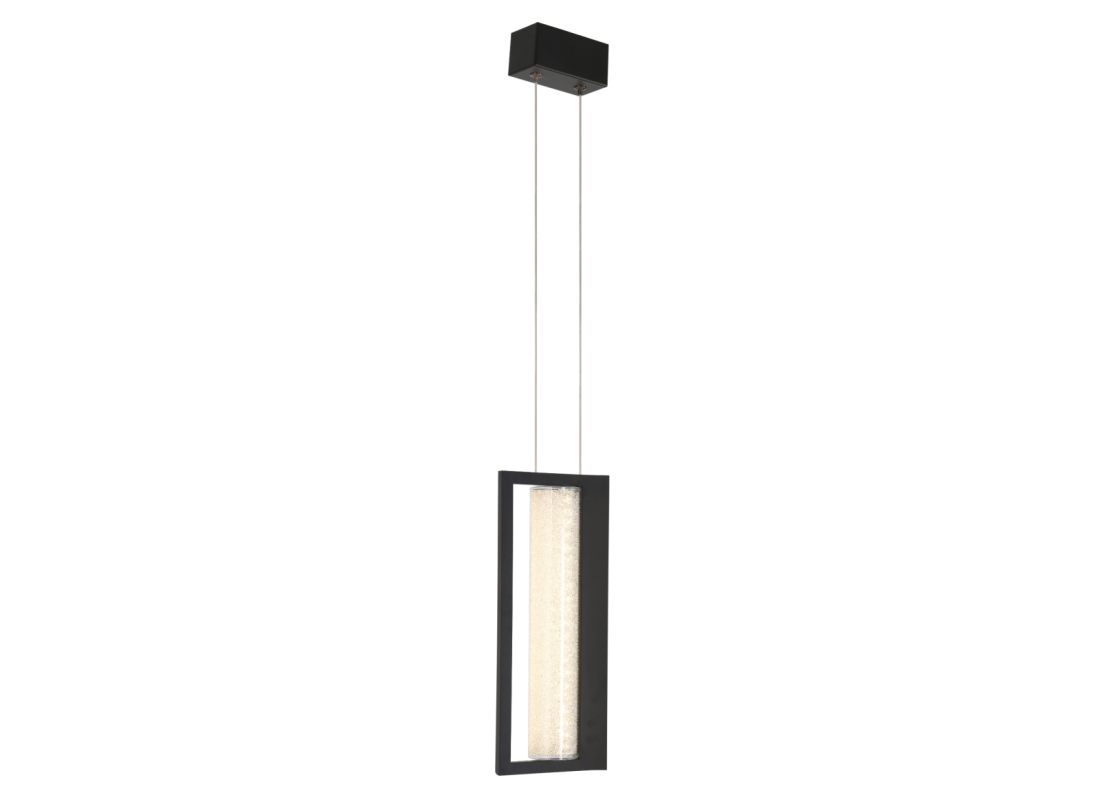 Pendente Starlux Lavinia Preto 8 Watts 2700K 135x350mm BK-31213A