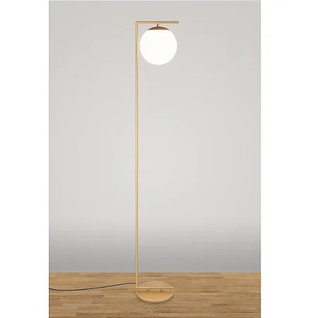 Coluna de Chão TKS Mahina Globo Ø200mm 1L E27 230x1530mm 3008