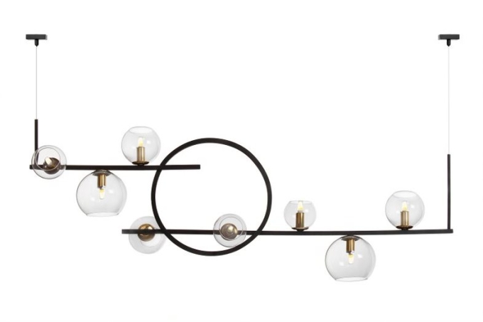 Pendente Old Artisan 8L G9 1200mm Globos de Ø100mm / 120mm / 150mm PD-5623