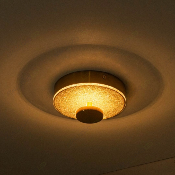 Plafon Rebatedor Starlux Kyara Ouro Fosco 6W 2700K Ø160x80mm HL004-R-OU