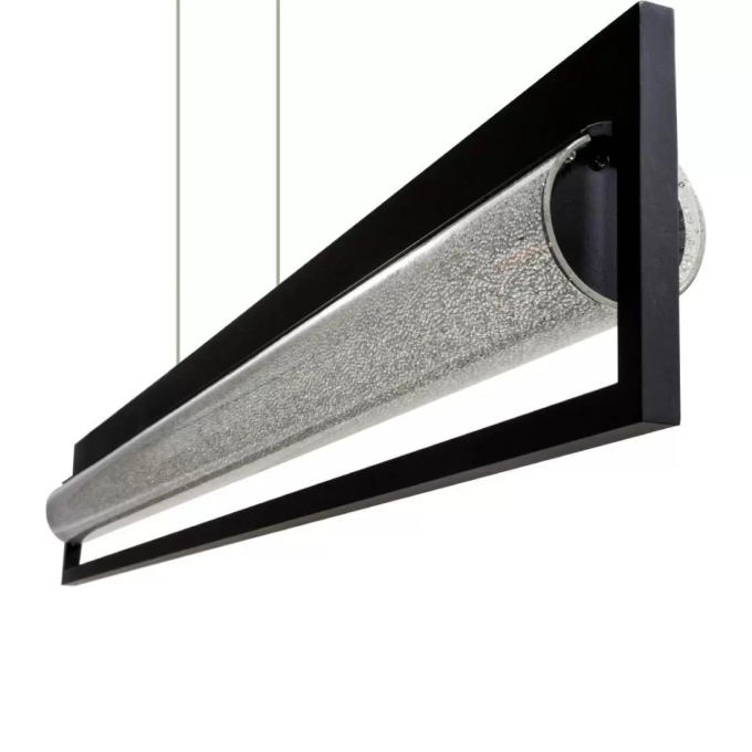 Pendente Starlux Lavinia Preto 24 Watts 2700K 1050x70x140mm PBK31213-24W