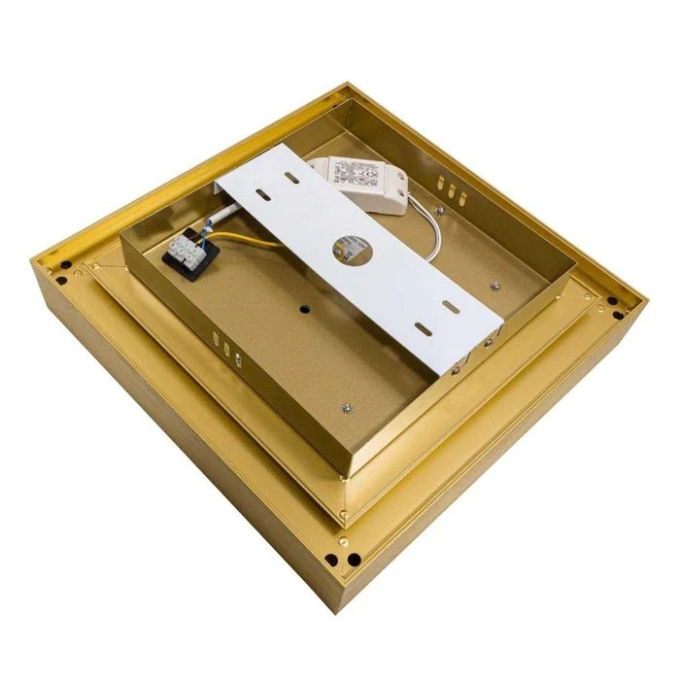 Plafon Starlux Zeus Ouro 12 watts 3000K 340x340mm PS-30959-12W