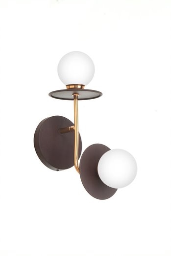 Arandela Old Artisan 2L G9 245x120x340mm Globos de Ø80mm AR-5613