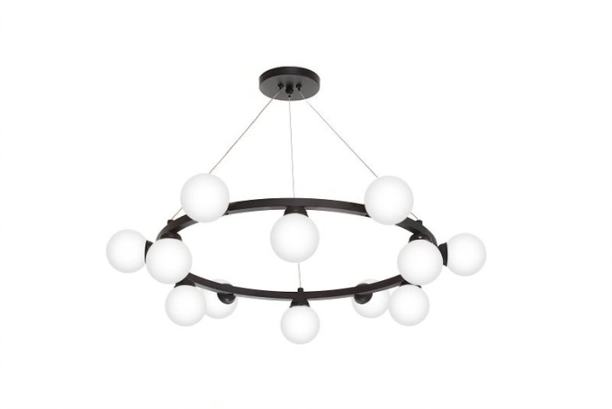 Pendente Old Artisan 12L G9 Ø720x200mm Globos de Ø80mm PD-5620