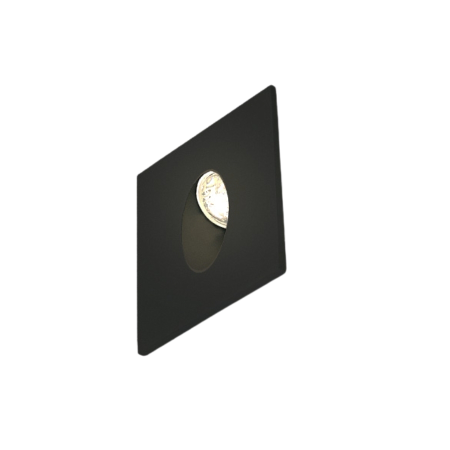 Balizador Opus Vision Preto 3 Watts IP65 3000K 80x80x51mm OPS 81614