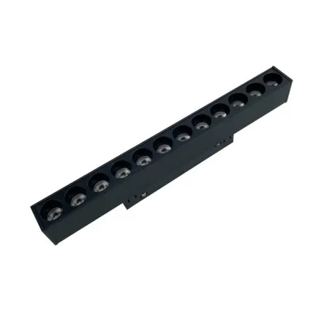 Módulo Magnético Opus LED Soul 12 watts 2700K 48V IRC90 24° IP20 235x22x43mm Preto OPS 83151