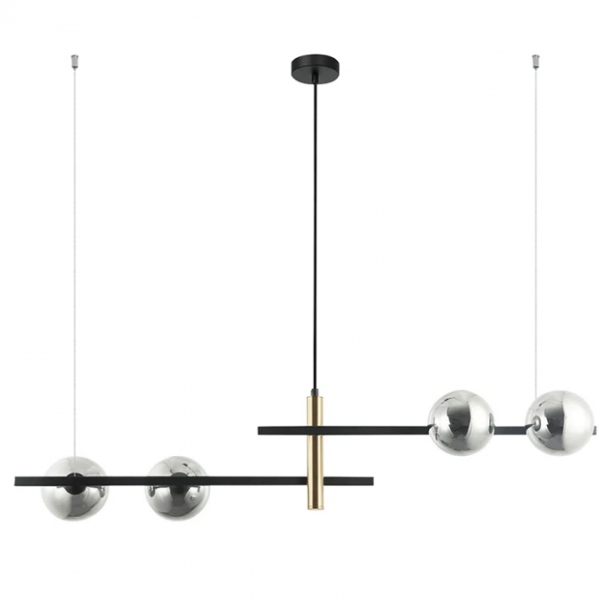 Pendente Bella Bambu Preto 4L G9 104x315x220mm HL018