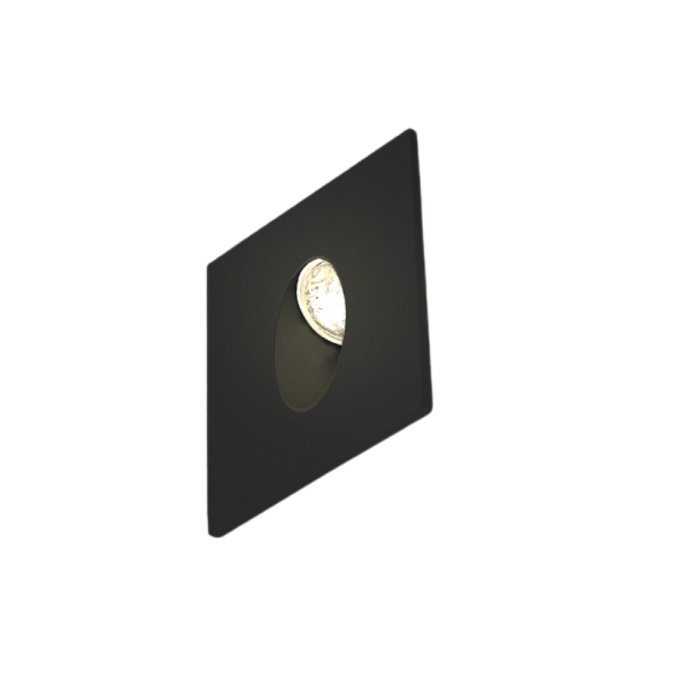 Balizador Opus Vision Preto 3 Watts IP65 3000K 80x80x51mm OPS 81614
