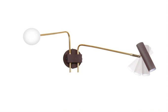 Arandela Old Artisan Articulada Globo Ø80mm 1L G9 / 1L MR11 560x600x260mm AR-5559