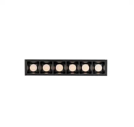 Módulo Magnético Opus LED Soul 6 watts 2700K 48V IRC90 24° IP20 120x22x43mm Preto OPS 83137