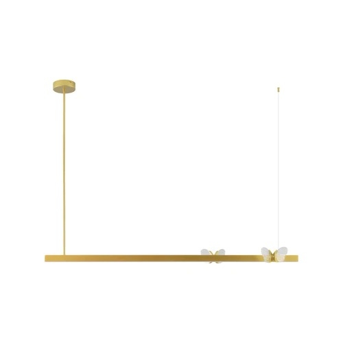 Pendente Starlux Papilio Borboleta Ouro Fosco 50 watts 2700K 1200mm IDL022PRTMG