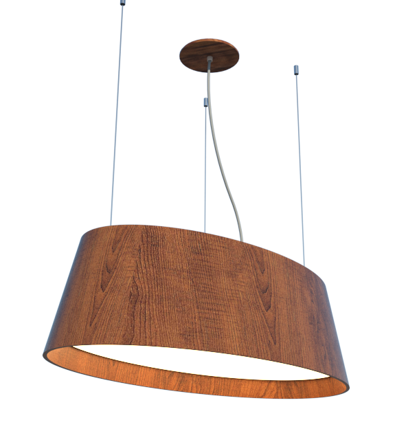 Pendente Fox Lustres Madeira Oval 4L E27 210x800x400mm 226