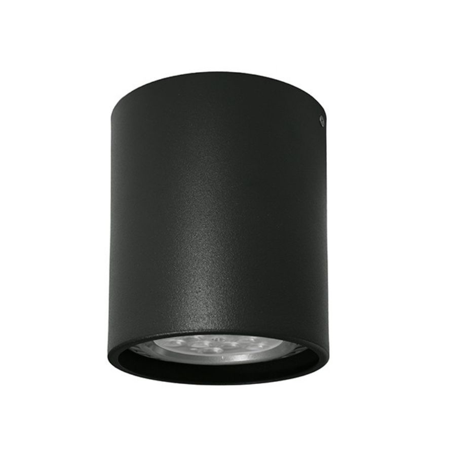Spot Sobrepor Redondo Eisen Alumínio Preto 1L PAR20 Ø75x120mm EM260/1
